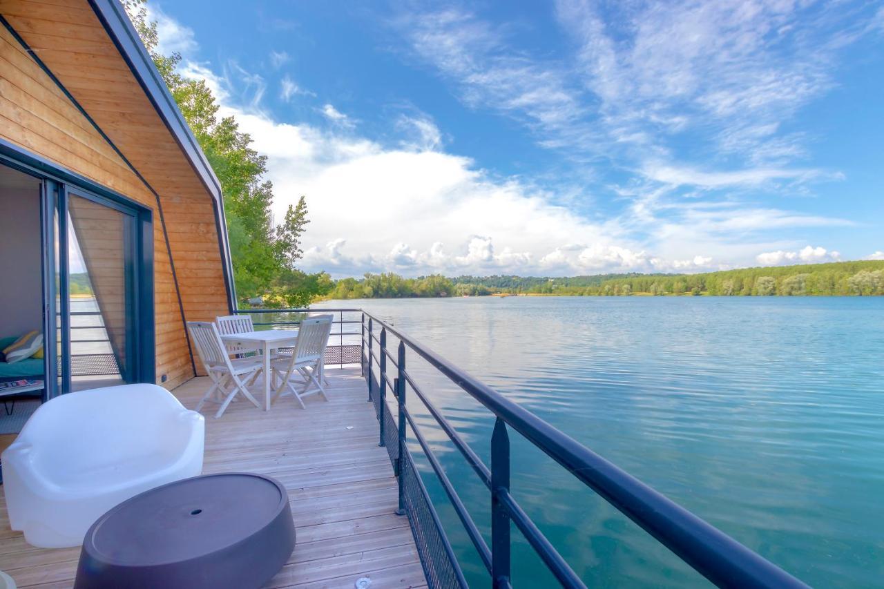 Maison Flottante - Houseboat - Baurech Insolite Exteriör bild