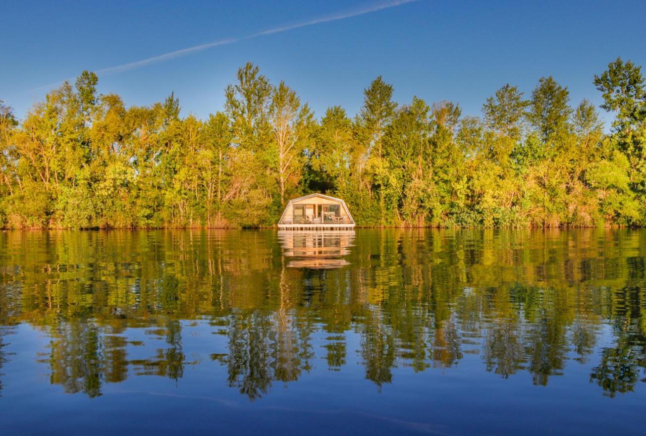 Maison Flottante - Houseboat - Baurech Insolite Exteriör bild